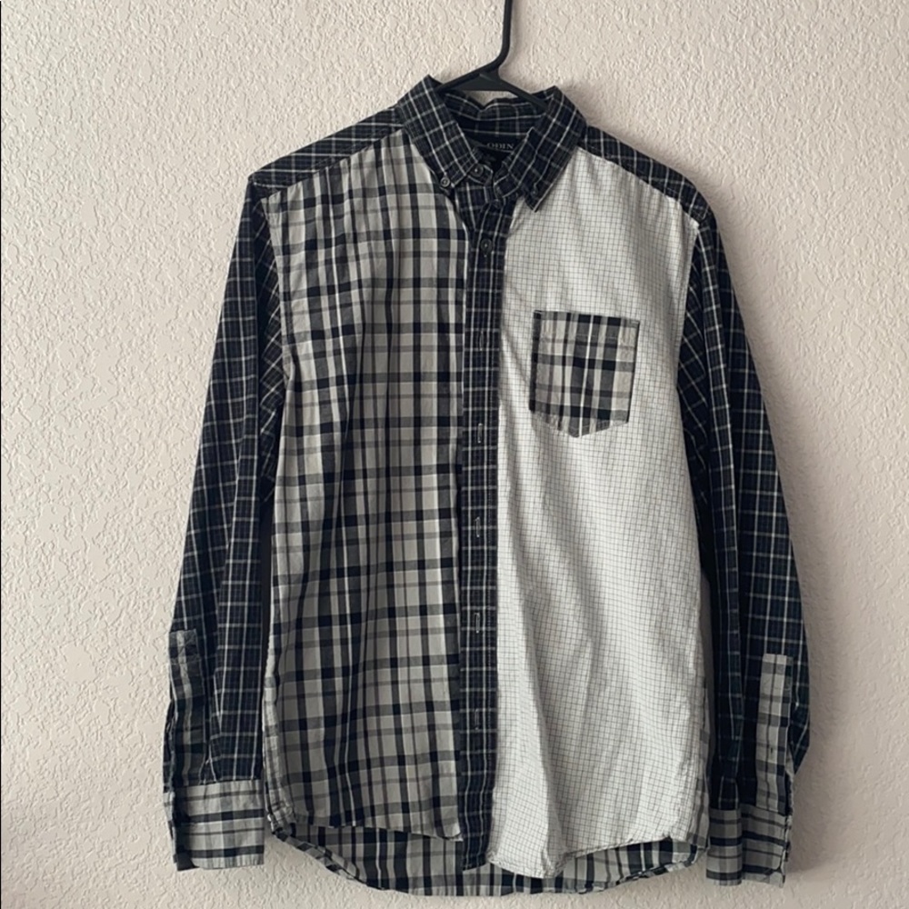 90’s/80’s monochrome eclectic button up